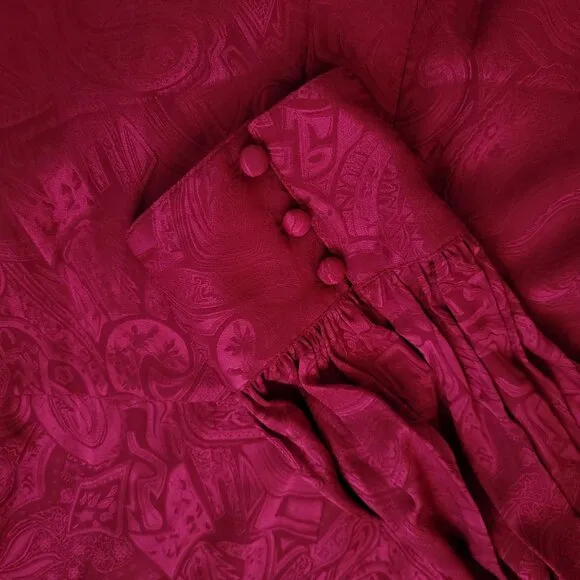 NEW Veronica Beard Weiss Paisley Dress Womens 22 Silk Magenta Classy Chic Retro