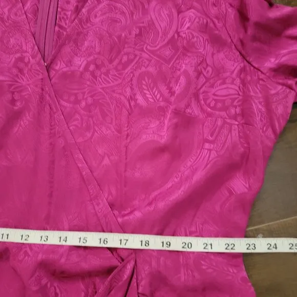 NEW Veronica Beard Weiss Paisley Dress Womens 22 Silk Magenta Classy Chic Retro