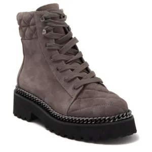 NEW Vince Camuto Women Merindil Combat Moto Booties Lace Up shoes 9.5