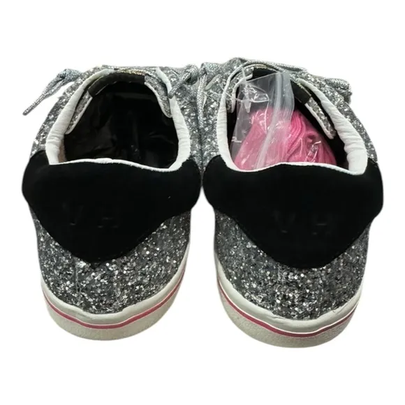 New Vintage Havana Flair 6 Silver Glitter Women's Shoes Sneakers 8