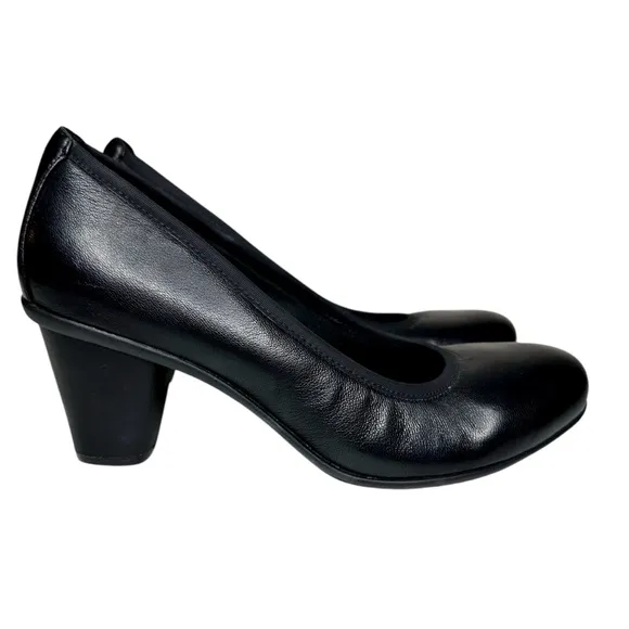 New Vionic Mabrey Black Career Pumps Heels SZ 10 Shoes