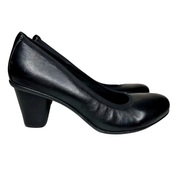 New Vionic Mabrey Black Career Pumps Heels SZ 10 Shoes