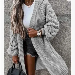 New Chunky Knit Sweater Cardigan