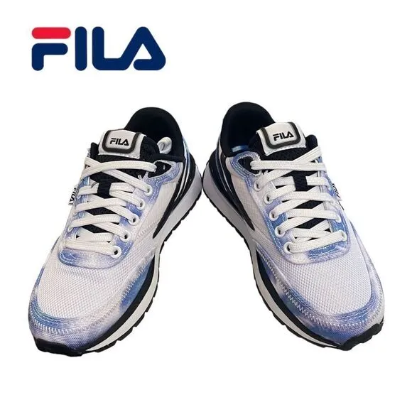 NEW Fila Women's Renno Tie Dye Blue Black Tennis Shoes Sneakers 5 7.5 8