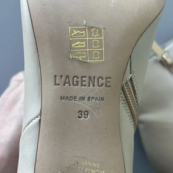 New L'AGENCE | Aimee Pointed Toe Heeled Bootie Size 9