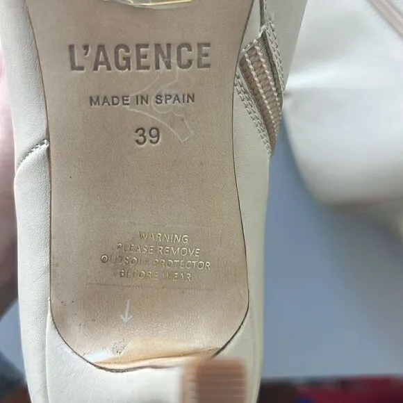 New L'AGENCE | Aimee Pointed Toe Heeled Bootie Size 9
