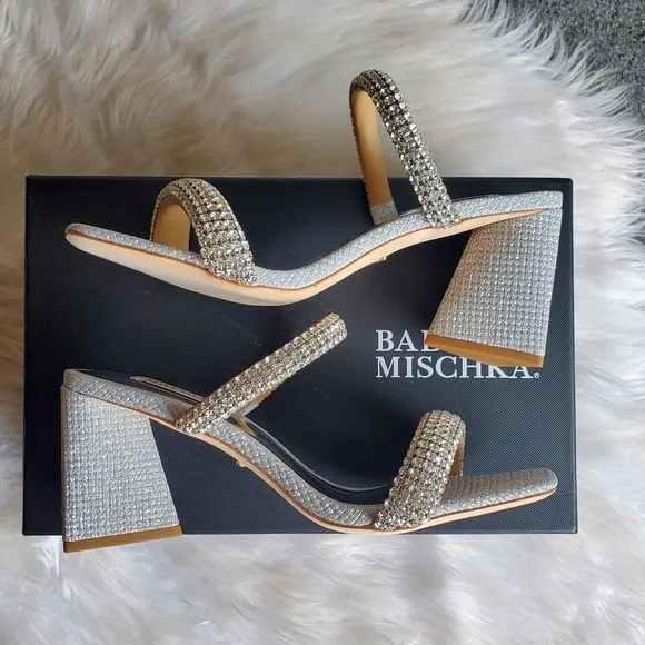 NIB Badgley Mischka 'Frankie' Heeled Sandal, Size 8.5