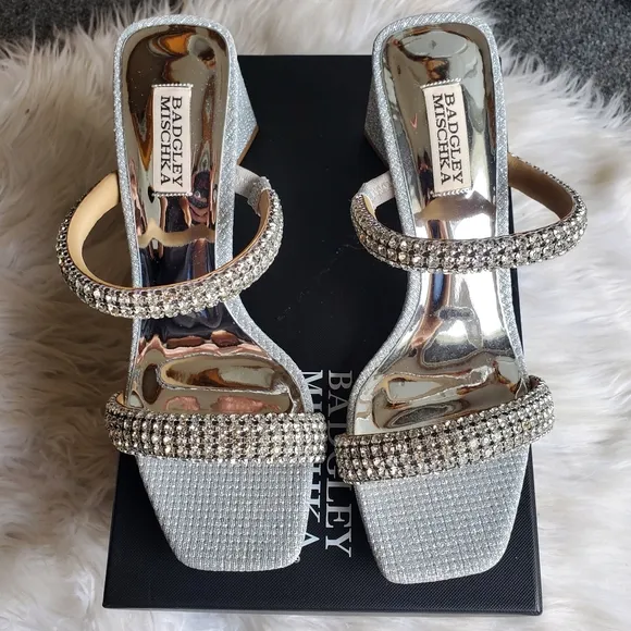 NIB Badgley Mischka 'Frankie' Heeled Sandal, Size 8.5