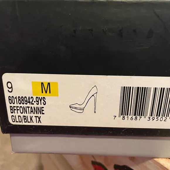 NIB BRIAN ATWOOD BFFONTANNE IN GOLD / BLACK TX SIZE 9M