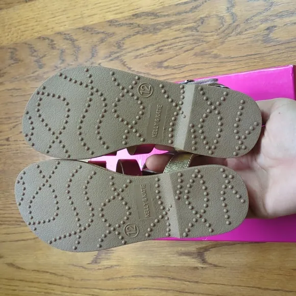 NIB Kelly &amp; Katie Chloe Gladiator Rainbow Sandal Size 12T