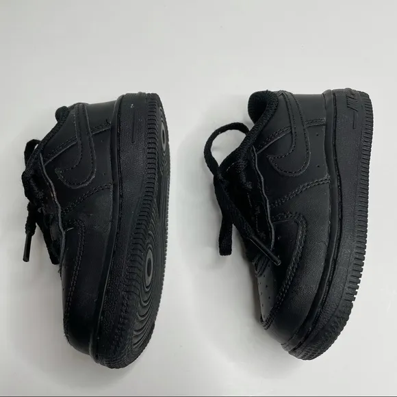 Nike Air Force 1 Black/Black Basketball Shoes 314194-009