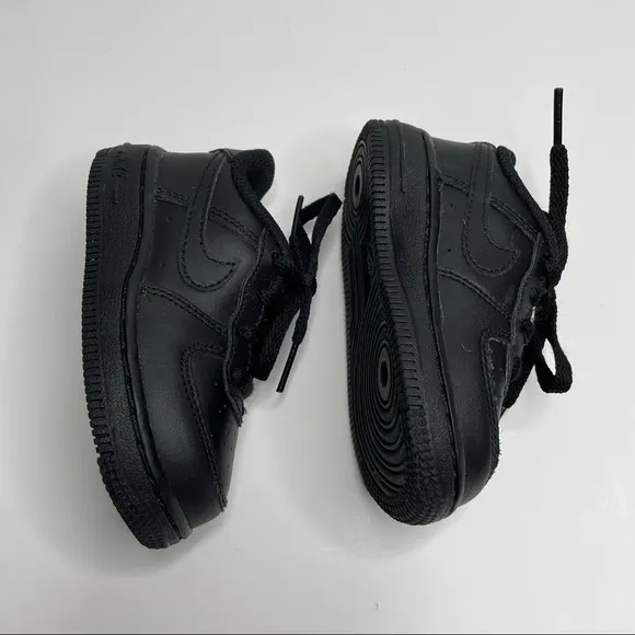 Nike Air Force 1 Black/Black Basketball Shoes 314194-009
