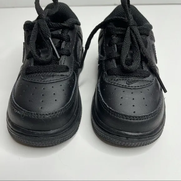 Nike Air Force 1 Black/Black Basketball Shoes 314194-009