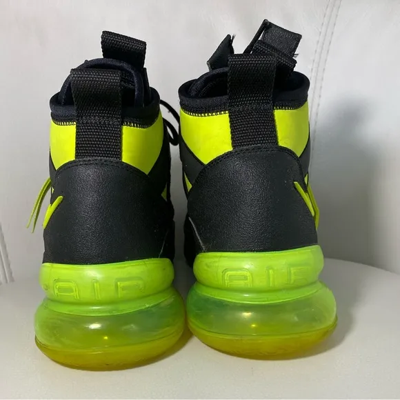 Nike Air Force 270 Utility 270s Black Volt AQ0572-001 Mens Size 10.5 RARE