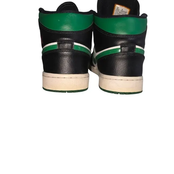 Nike Air Jordan 1 Mid Mens Shoes Size 13 554724 067 Pine Green Black Basketball