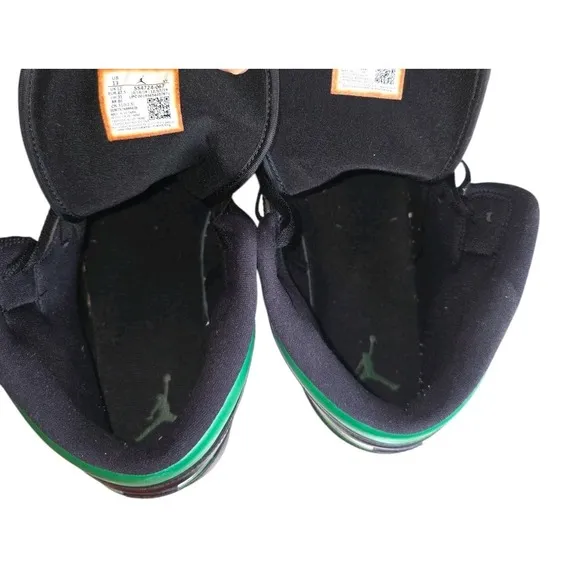 Nike Air Jordan 1 Mid Mens Shoes Size 13 554724 067 Pine Green Black Basketball