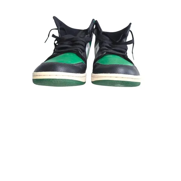 Nike Air Jordan 1 Mid Mens Shoes Size 13 554724 067 Pine Green Black Basketball