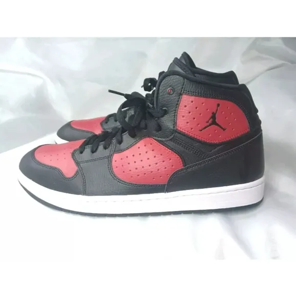 Nike Air Jordan Access 'Bred' AR3762-006 Men's Shoes Size 14 Black Red