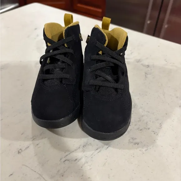 Nike Air Jordan Jumpman MVP Black/ Metallic Gold Toddler Size Sneaker Shoes