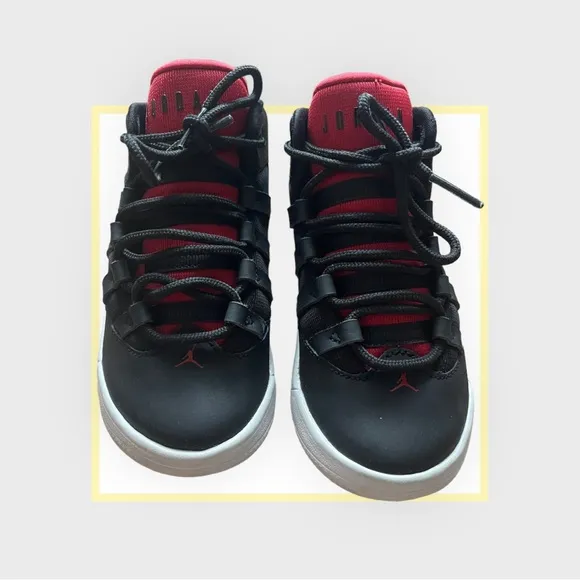 Nike Air Jordan Max Aura AQ9215-006 Shoes Black &amp; Red TODDLER US Size 9C