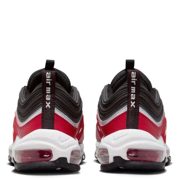Nike Air Max 97 FB3245-001 Sneaker Big Kids Black Red Grade School Shoes NR9596