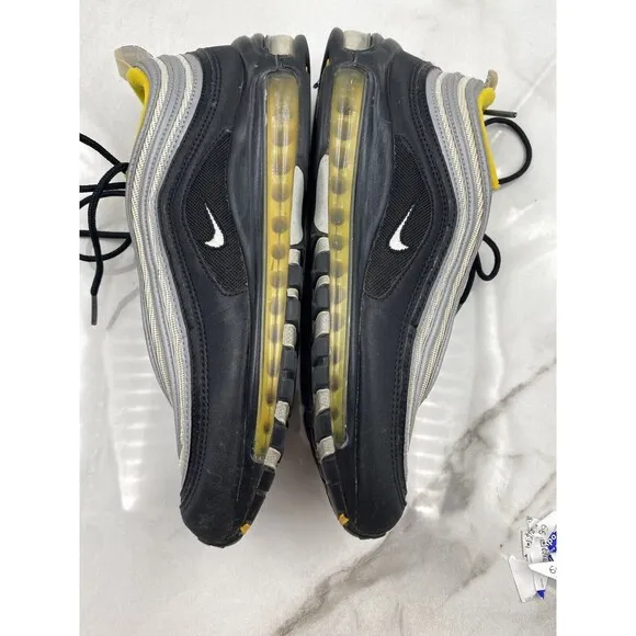 Nike Air Max 97 Shoes Mens Sz 9 Steelers Yellow/Black/Silver/White