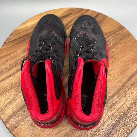 Nike Air Max Hyper Guard Up Mens Size 11.5 Black Red Basketball Shoes 530954-006