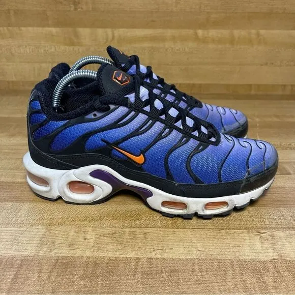 Nike Air Max Plus Tn OG Black Purple Total Orange Mens Size 4.5  Womens 6 Shoes
