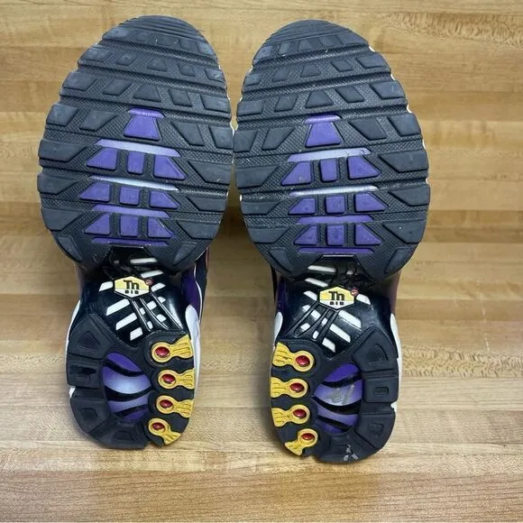 Nike Air Max Plus Tn OG Black Purple Total Orange Mens Size 4.5  Womens 6 Shoes