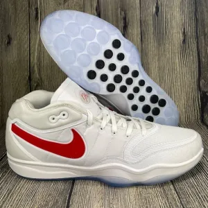 Nike Air Zoom GT Hustle 2 White/University Red Basketball Mens 15 DX9190-102