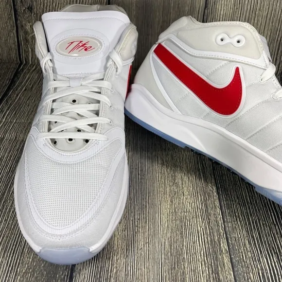 Nike Air Zoom GT Hustle 2 White/University Red Basketball Mens 15 DX9190-102