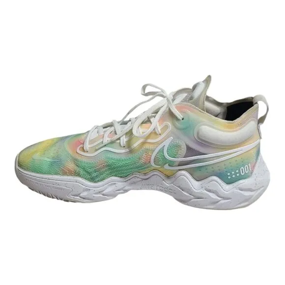 Nike Air Zoom GT Run Tie Dye Multicolor Basketball Shoes Men's Sz 12 CZ0202-900