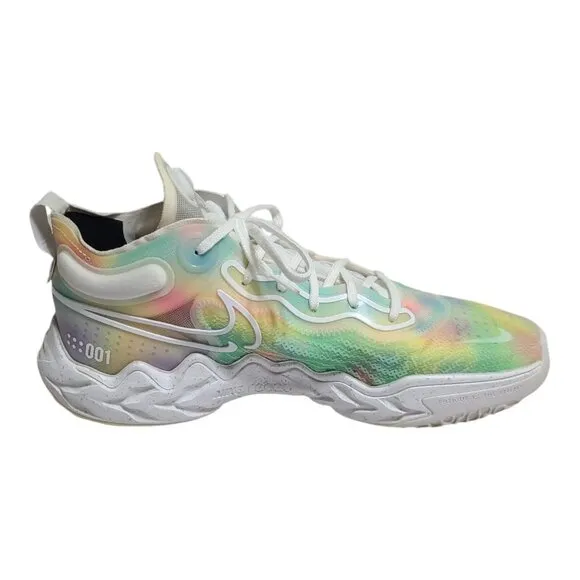 Nike Air Zoom GT Run Tie Dye Multicolor Basketball Shoes Men's Sz 12 CZ0202-900