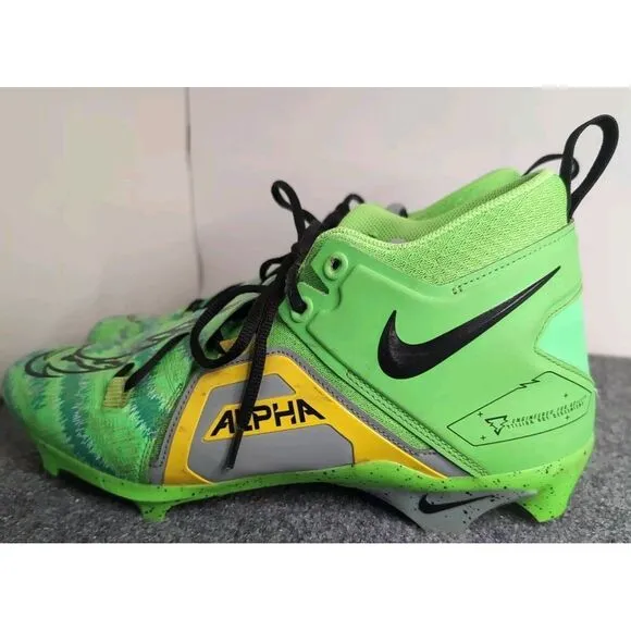 Nike Alpha Menace Pro 3 Razor Sharp Cuts Green Strike Black FB8442-303 Men's 13