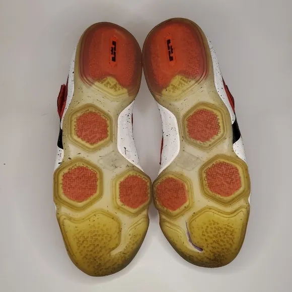 𝅺nike Boys Lebron XIV Basketball Shoes Red Black 85