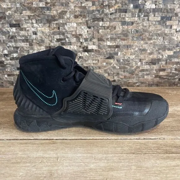 Nike Boys Kyrie 6 Shot Clock Eleven Basketball Shoes Black BQ5599 Size 4Y EUC