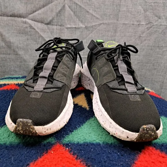 Nike Crater Impact Shoes Black Iron Gray White DB2477-001 Men's 10