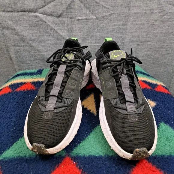 Nike Crater Impact Shoes Black Iron Gray White DB2477-001 Men's 10