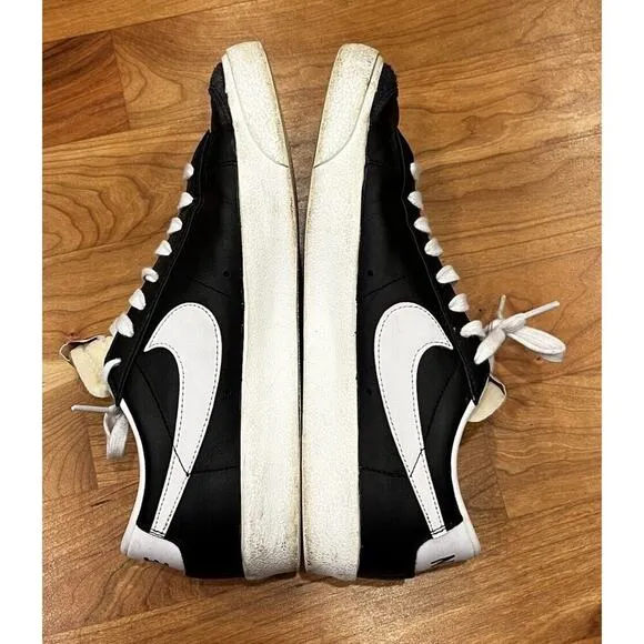 Nike DA6364-001 Blazer Low '77 Sail Sneaker Shoes Size 41/8 Men's Black White