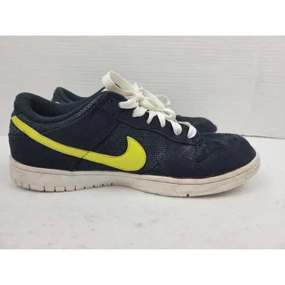 Nike Dunk Low CL Black Electrolime White Men's Size 10.5 318020-031 Shoes *READ*