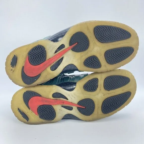 Nike FoamPosite One Gone Fishing Emerald Black Red Shoes 644791-300 Size 6.5Y