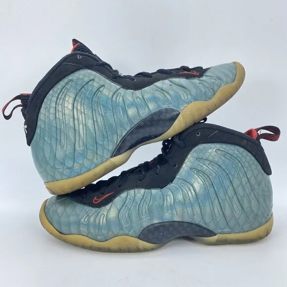 Nike FoamPosite One Gone Fishing Emerald Black Red Shoes 644791-300 Size 6.5Y