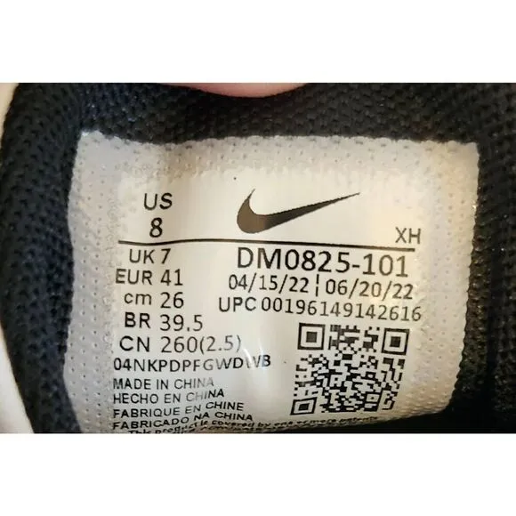 Nike Giannis Immortality 2 Mens Size 8 Basketball Shoes DM0825-101 White Black