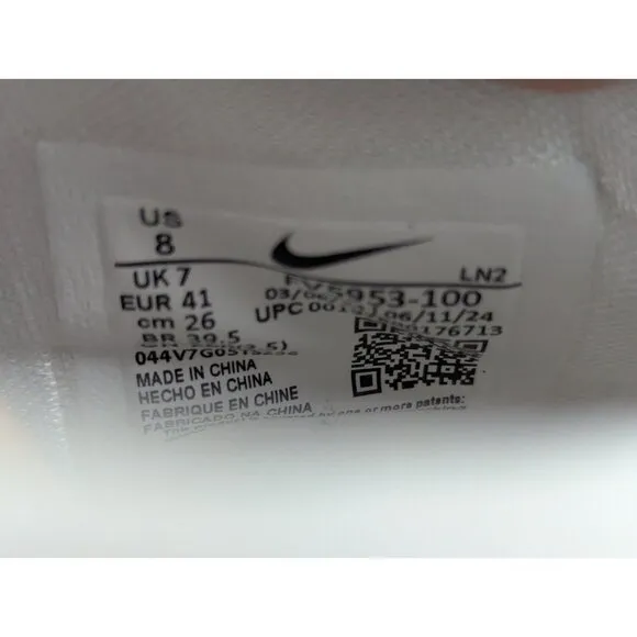 Nike G.T. Hustle 3 Basketball Shoes White Blue Black Volt Men's Size 8 NIB