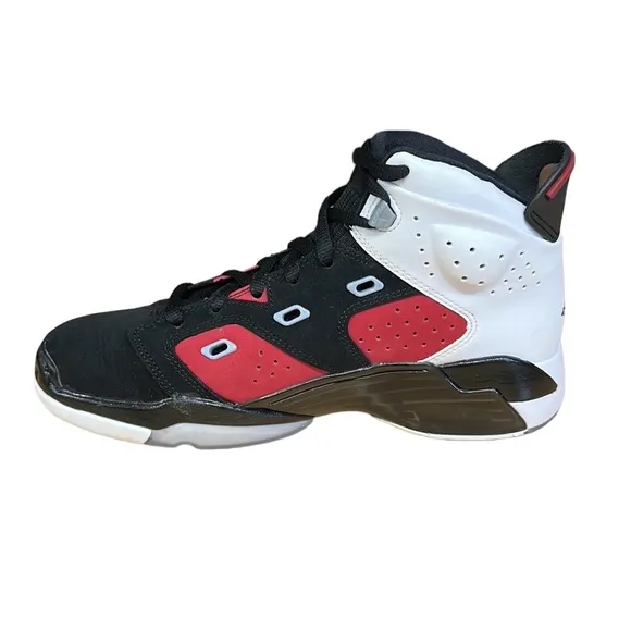 Nike Jordan Black Carmine White Grade School DM1159-006 Shoes Sz 6.5Y- Women's 8