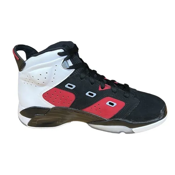 Nike Jordan Black Carmine White Grade School DM1159-006 Shoes Sz 6.5Y- Women's 8