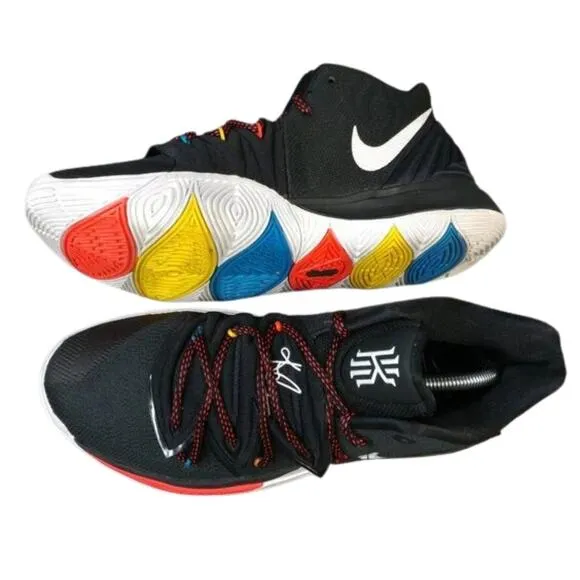 Nike Kyrie 5 Friends Mens Shoes Size 10.5 Basketball Sneakers Black AO2918-006