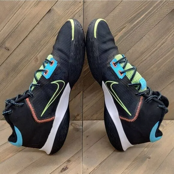 Nike Kyrie Flytrap 4 Black Lime Glow Basketball Sneakers Mens Size‎ 12 Shoes
