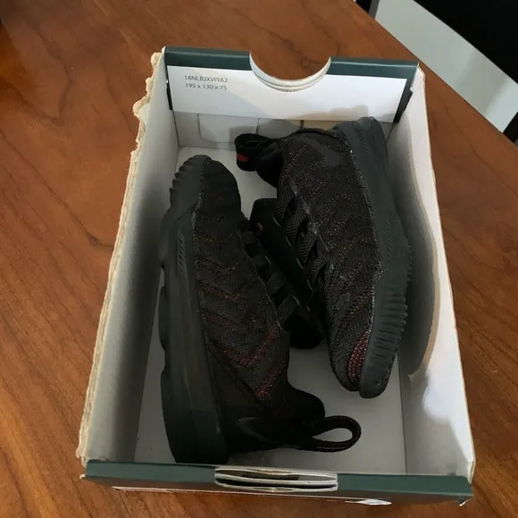 Nike LeBron XVI (TD) Toddler Shoes Black/Red