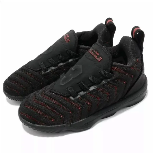Nike LeBron XVI (TD) Toddler Shoes Black/Red
